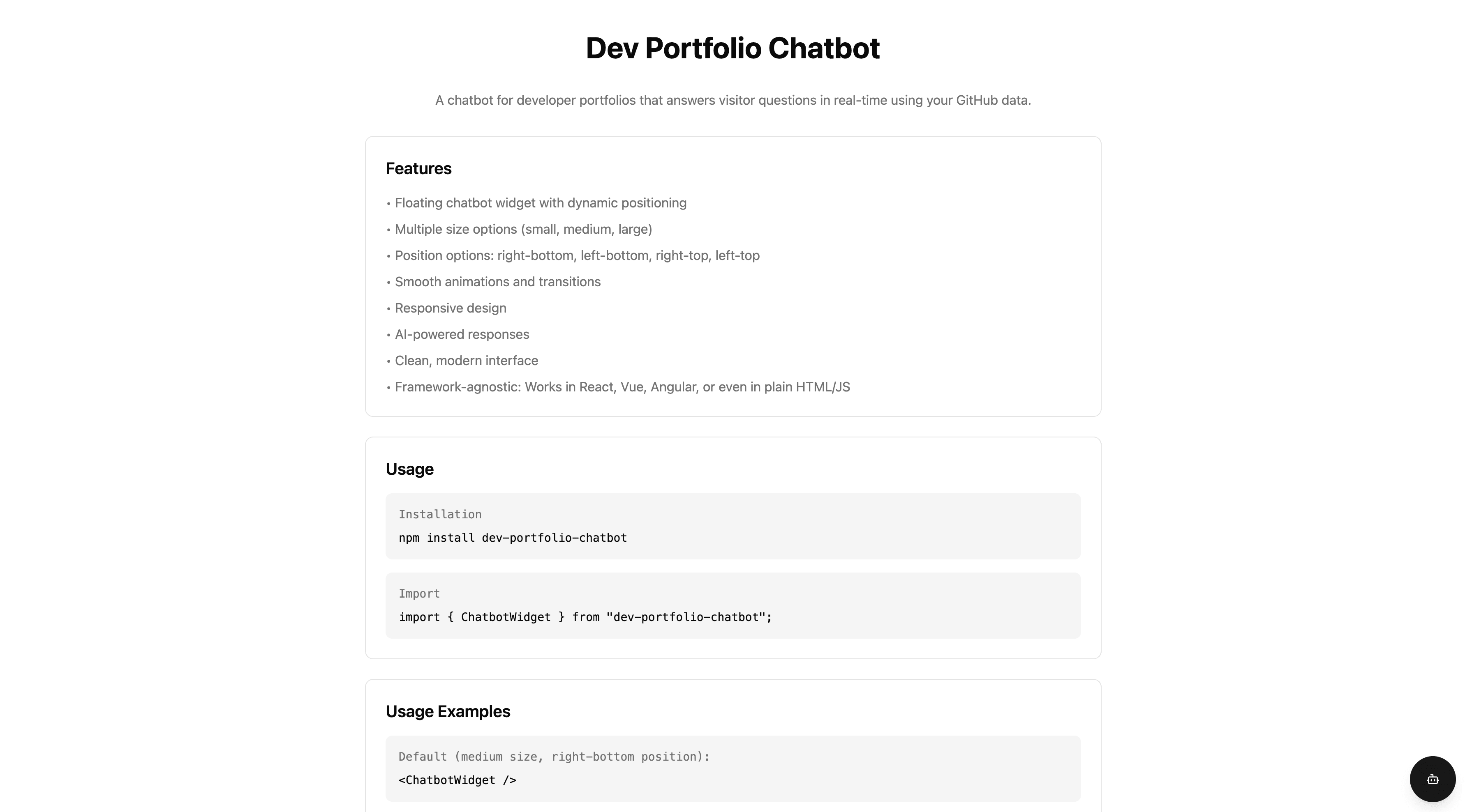 dev-chatbot preview